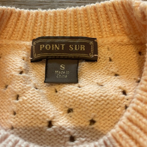 Point Sur Pointelle Sweater - S - Picture 4 of 5